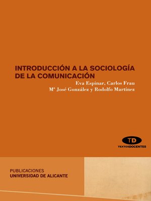 cover image of Introducción a la sociología de la comunicación